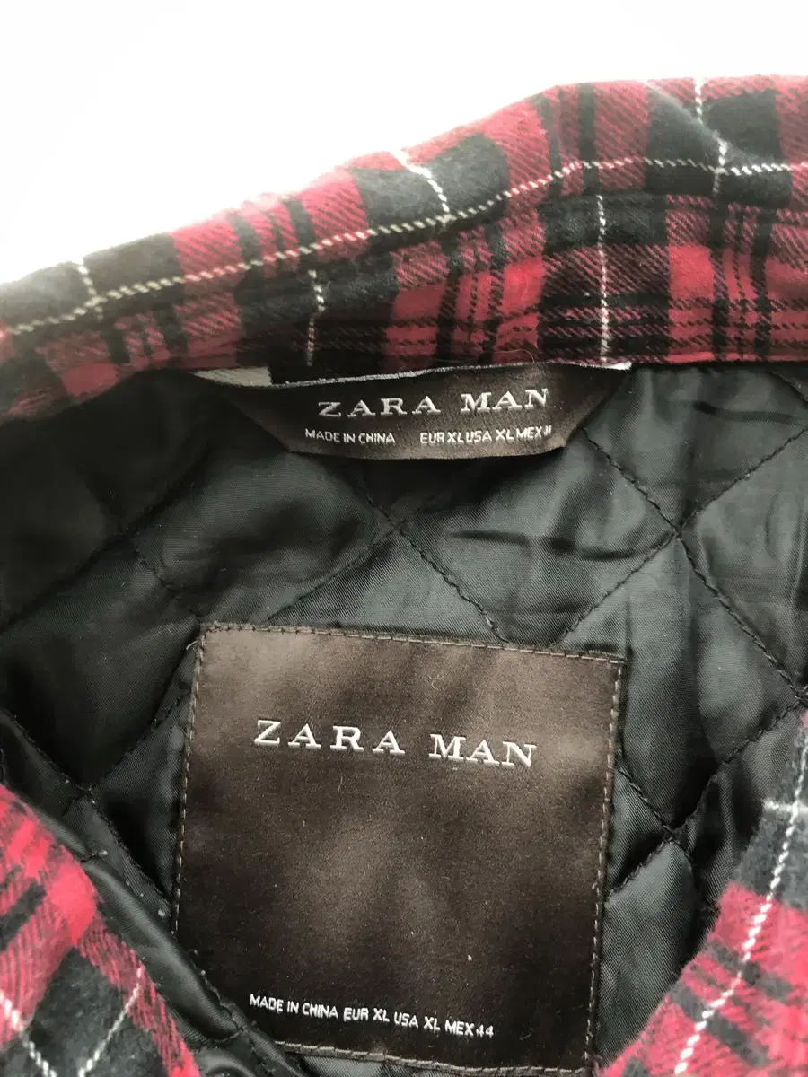 Zara 체크 셔츠. 동계용.